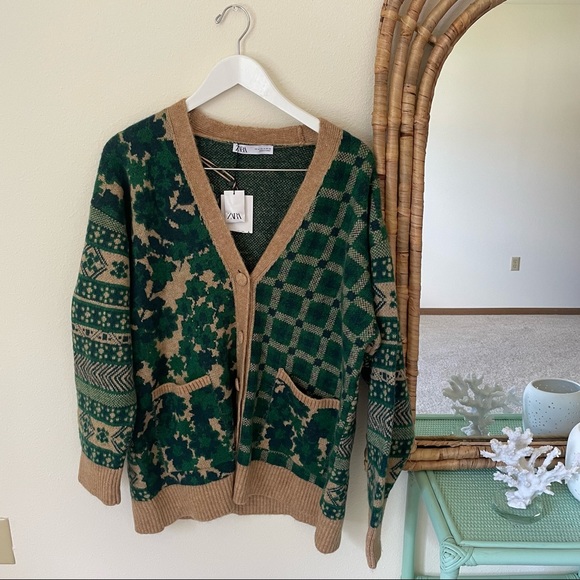 Zara Blogger Favorite Jacquard Cardigan - Picture 10 of 11